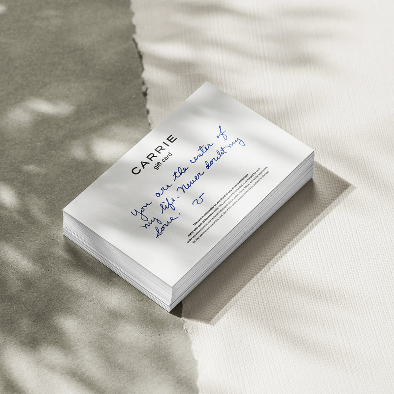 CARTE-CADEAU NUMÉRIQUE CARRIE®